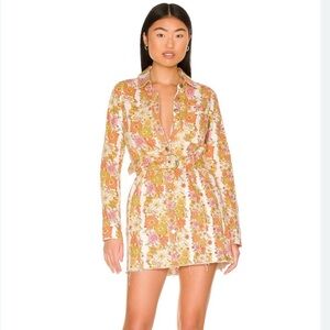 Show Me Your MuMu - Women’s Durango Mini Dress - Floral - Size: Medium